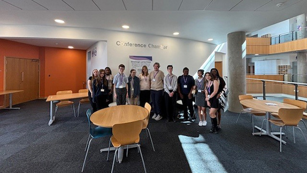Work experience students - first day group photo