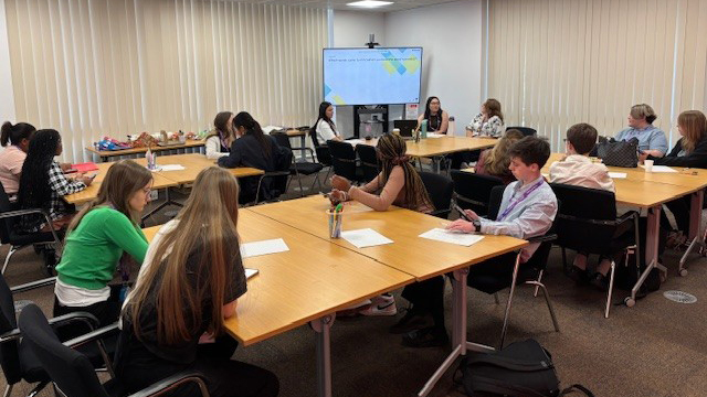 Housing explained what they all their teams do. Students were encouraged to participate in answering questions and voting in polls using their mobile phones.