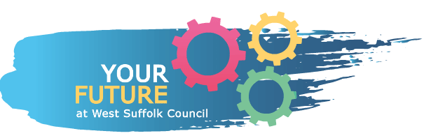 Apply - achieve - accelerate and build your future at West Suffolk Council - animated logo