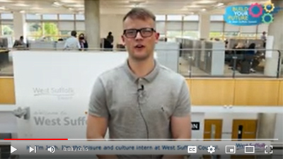 YouTube video - Leisure and culture intern - Josh
